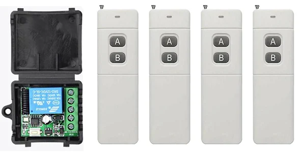 3000 м 433 МГц 12 В постоянного тока 1 канал 10 А беспроводной пульт дистанционного