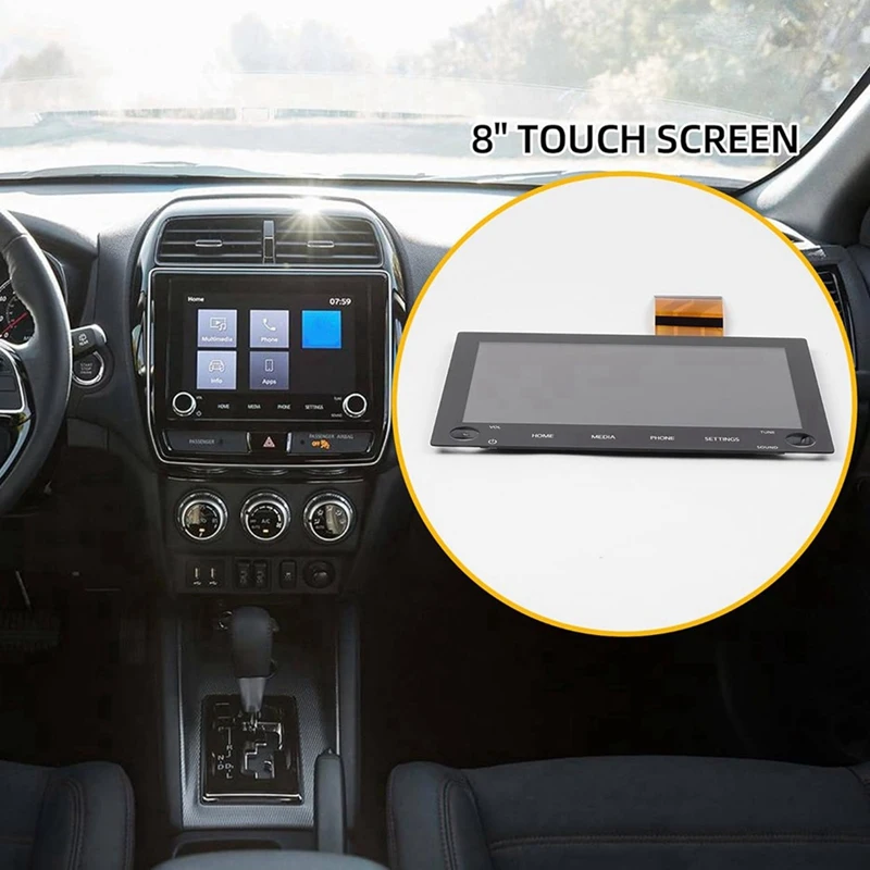 8-дюймовый сенсорный ЖК-монитор с двумя ручками 8740A040 для Mitsubishi Outlander 2020-2022 8740A130