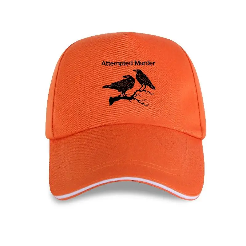 

Uctant Murder-Gorra de béisbol para hombre y mujer, gorro de béisbol con estampado divertido de Crow flocado, pájaro, Pun, noved