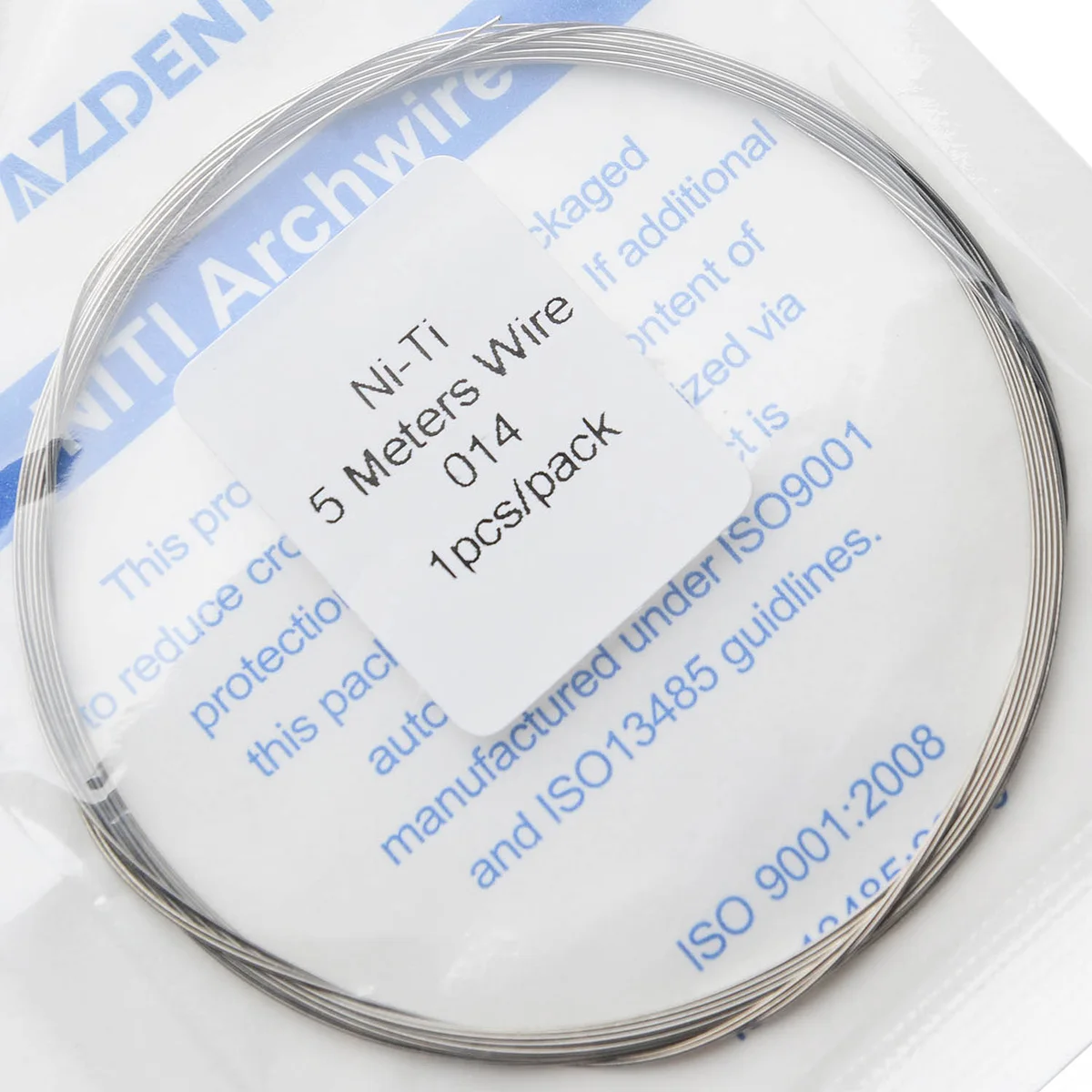 5 м/упаковка Стоматологические Ортодонтические арки AZDENT Niti Archwire размер 0 012 014 016