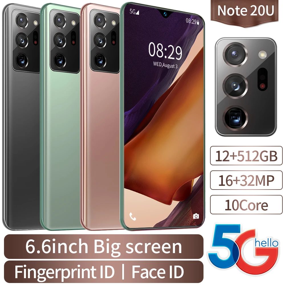 

Смартфон Global Note 20 ultra, 16 + 512 ГБ, 10 ядер, камера 24 МП