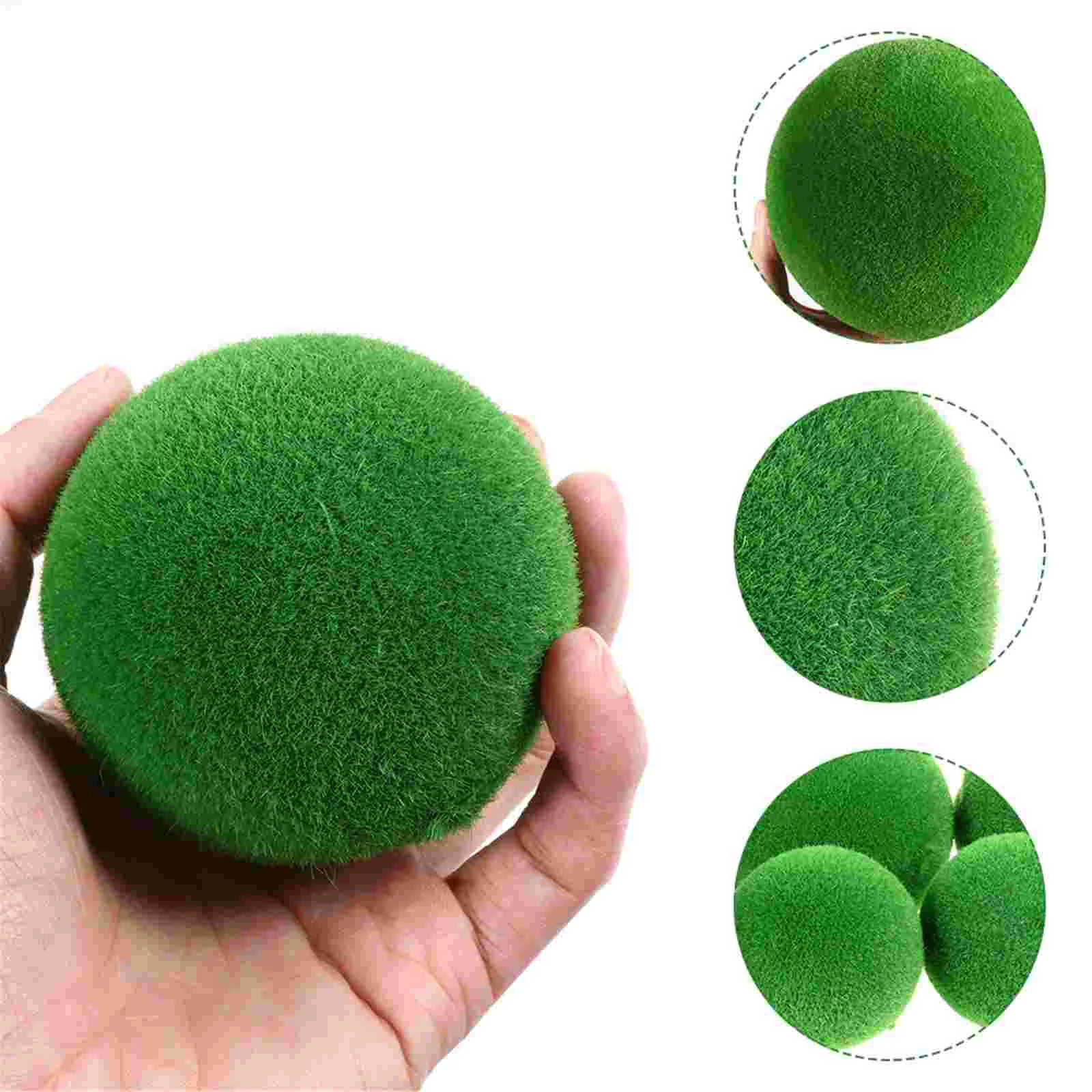 

Rustic Wedding Party Wall Ornament Simulated Moss Ball Terrarium Rocks DIY Crafts