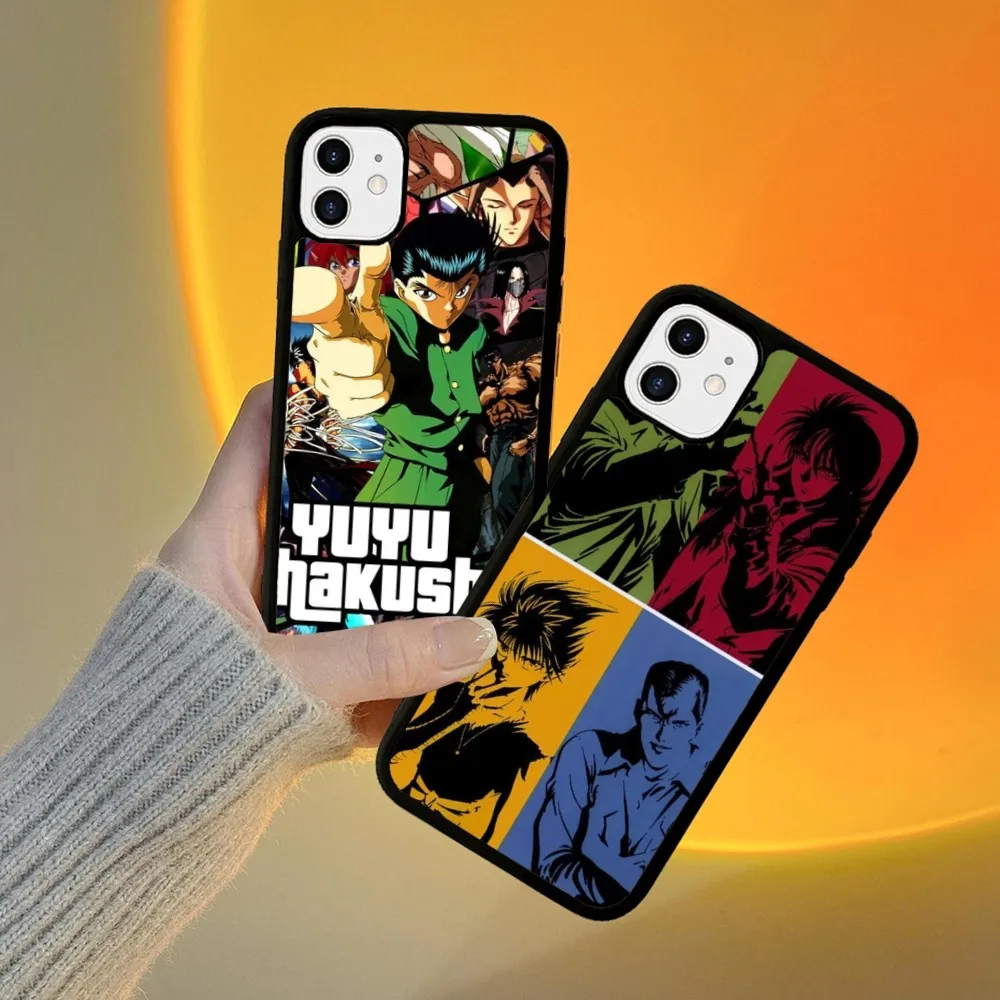 YuYu Hakusho силиконовый чехол для телефона ПК + ТПУ чехол для iPhone 14 11 12 13 Pro Max 8 7 6 Plus X XR жесткие чехлы