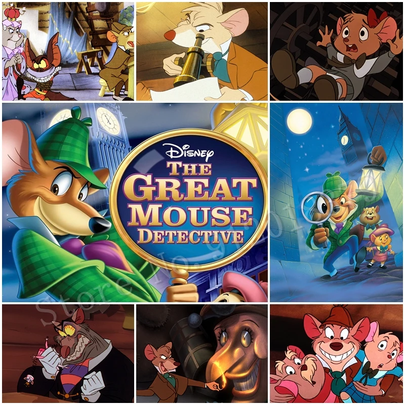 

Disney Movie 5D Diamond Painting The Great Mouse Detective Diy Mosaic Rhinestones Embroidery Cross Stitch Kit Crafts Home Decor