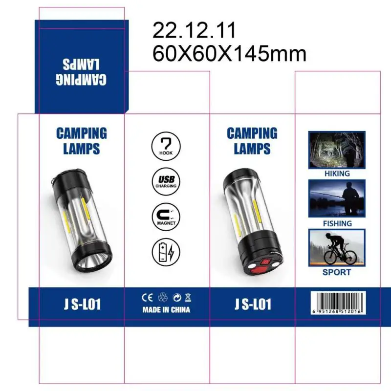 

Working Light Tpye-c Rechargeable Multifunction Work Lights Chargeable 4 Lighting Modes Outdoor Emergency Light Outdoors