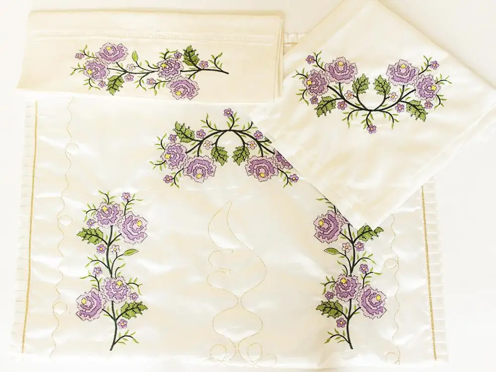 

Cross stitch set lilac