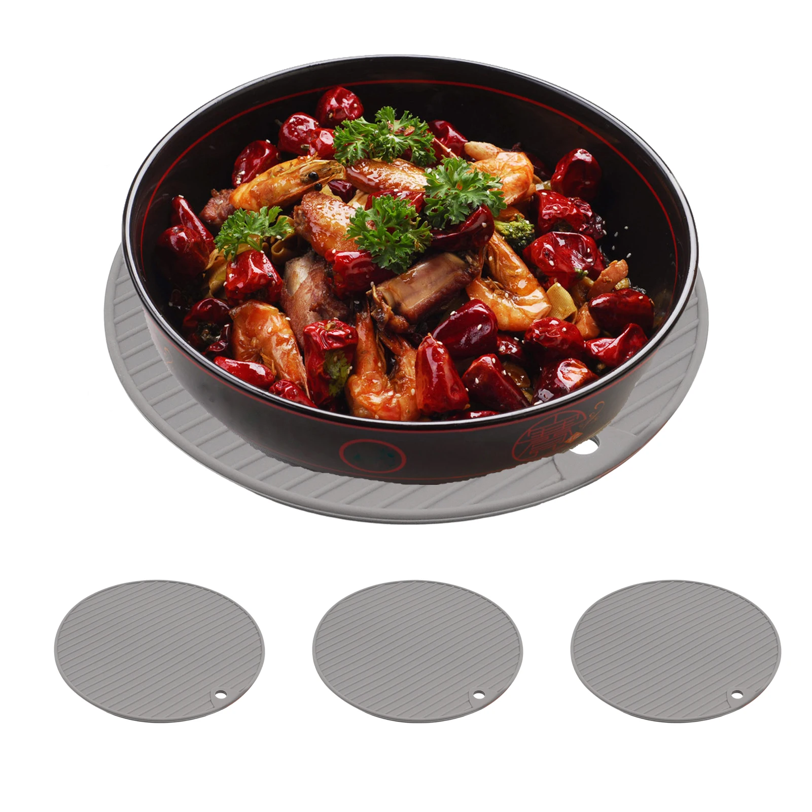 

1/4PCS Silicone Tableware Insulation Mat Placemat Table Mat Tableware Pad Non-Slip Drink Cup Coasters Kitchen Accessories
