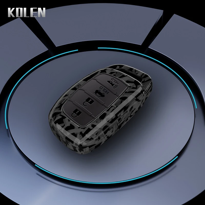 

Чехол для автомобильного ключа из АБС-углеродного волокна для Hyundai Tucson Santa Fe Rena Sonata Elantra Creta Ix35 Ix45 I10 I30 I40, чехол для аксессуаров