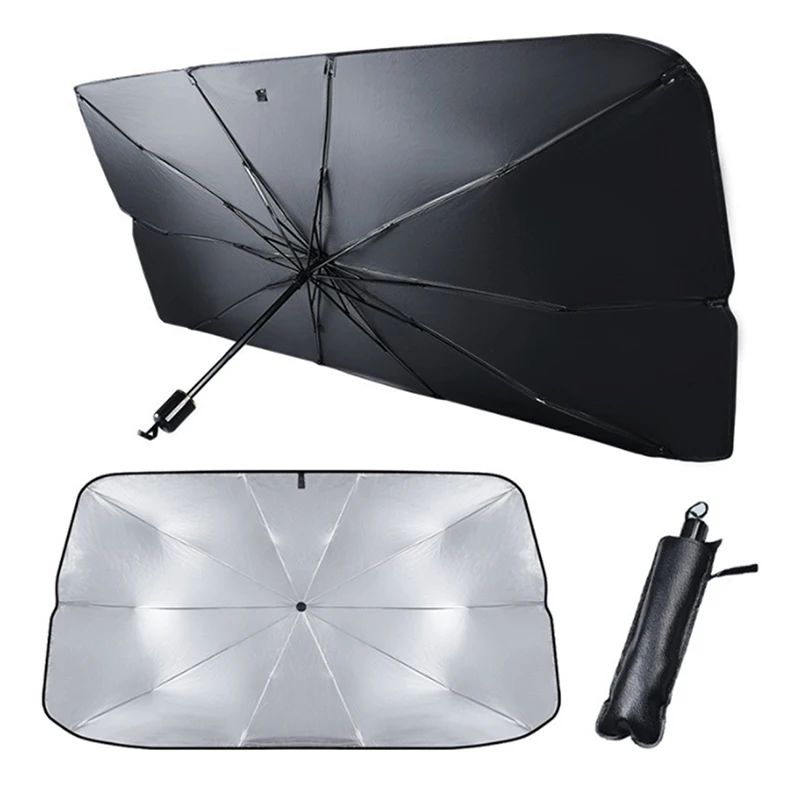 

Foldable Car Sunshade Umbrella Type Sun Shade for Car Window Summer Sun Protection Heat Insulation Cloth for Car Front Shading