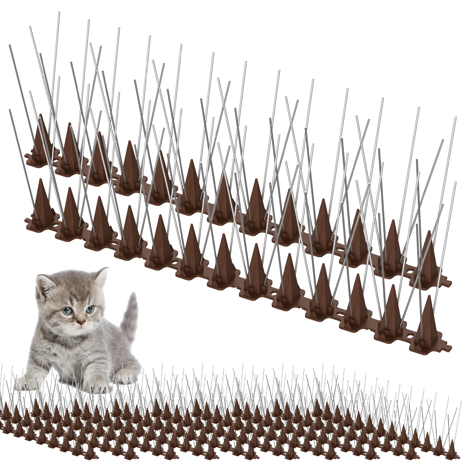 

10 шт., многоразовые шипы из нержавеющей стали для отпугивания птиц