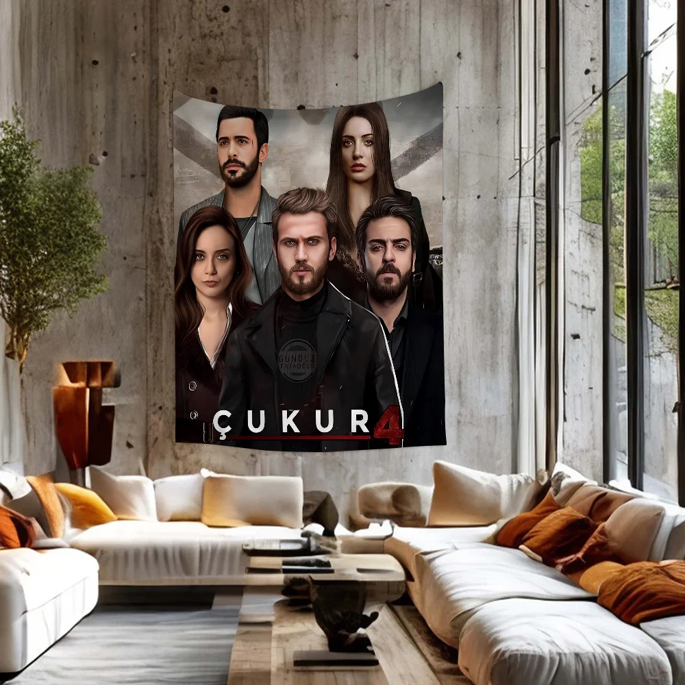 Турецкий сериал Cukur с принтом большой настенный гобелен дешевый в стиле хиппи