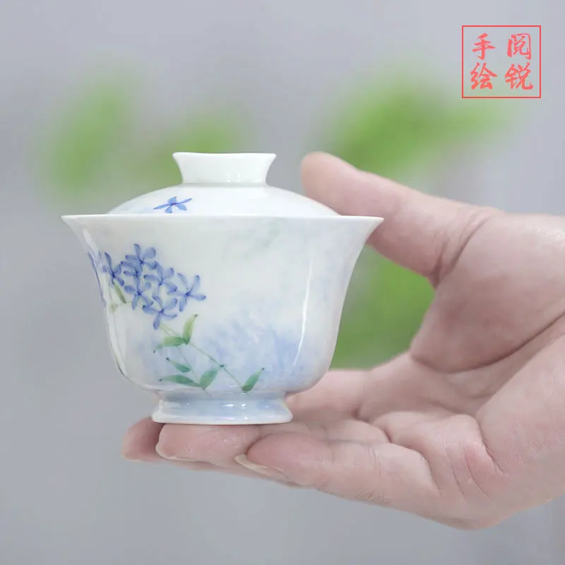 Чайная посуда Gaiwan Chawan набор из чаши для супа китайские кружки кунг-фу фарфоровая