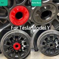 for tesla model y 20 inch abs wheel center caps hub cover badge vehicle tyre tire rim cover protector decorations 4pcs