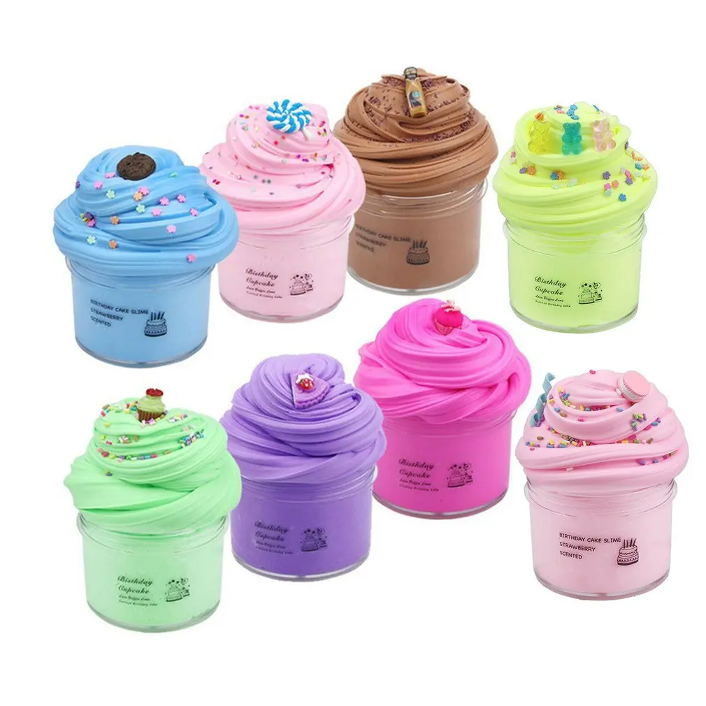 

DIY Modeling Clay Rainbow Cotton Cloud Slime Fluffy Mud Stress Relief Kids Learning Educational Toy Plasticine Kit Slime Kid Toy