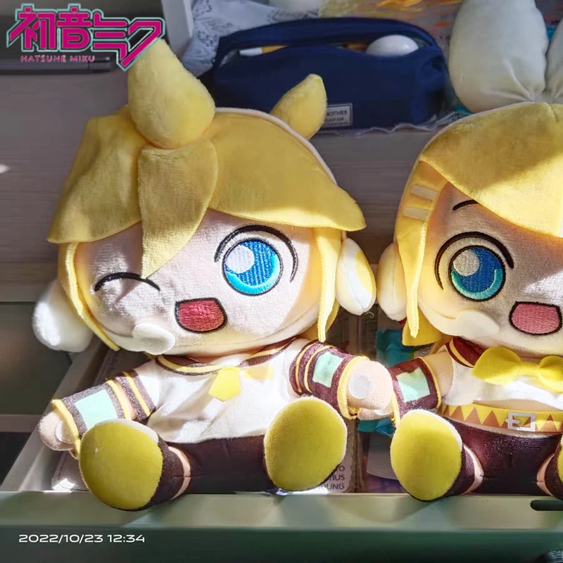 

20cm Original Anime Hatsune Miku Plush Kwayi Toys Fufu Kagamine Rin Megurine Luka Soft Filled Dolls Pillow Kid Gift