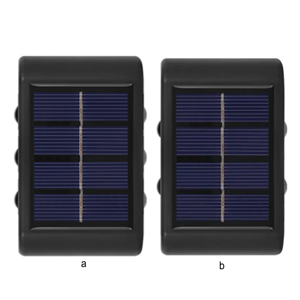 

2 Pieces Solar Wall Light Portable Decorative Waterproof Rainproof Sunproof Light-operated Outdoor Lamp 6 Bead White