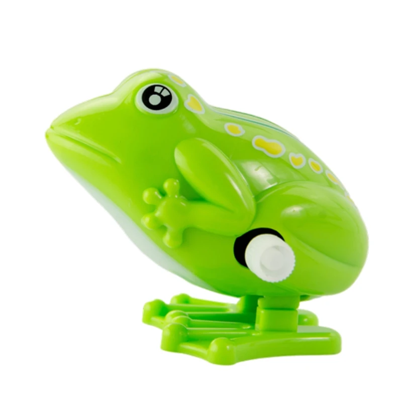 

Kids Pleasant Portable Frog Design Jump Frog Toy Baby Gifts Mood Gifts Plastic Wind-up Toy
