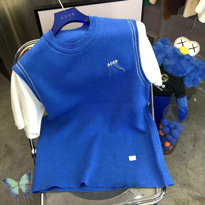 

ADER ERROR Knitted T Shirt Men Women High Quality Patchwork Ader Error T-shirt