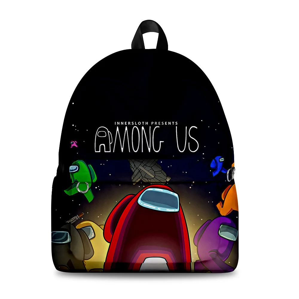 

3DAmong Us Space Werewolf Killing Bag School Bag Fashion Trend Backpack Elementary and Middle School Students Backpack