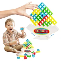 diy colorful game building blocks toys cube block stacking sets toys educational balance toy children gifts for family game