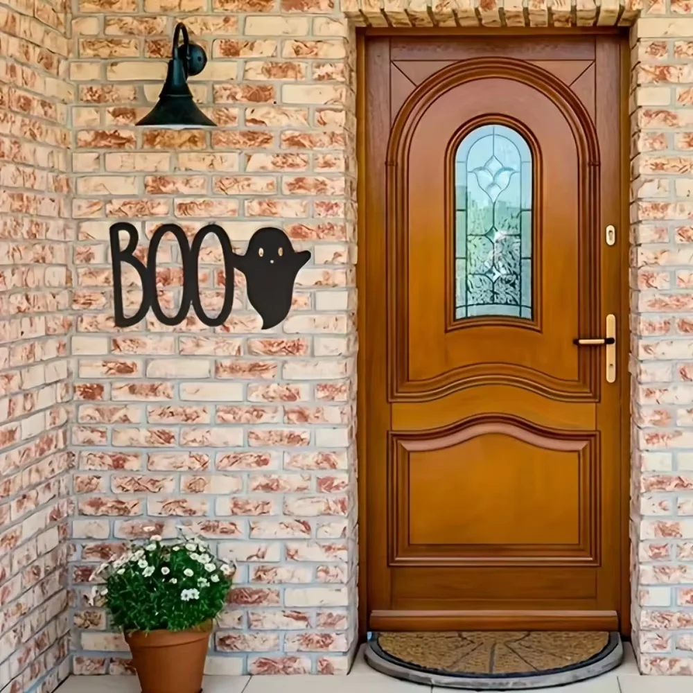 Хэллоуин Настенные Украшения Открытый Железный Скелет Череп Ведьмы Летучие Мыши