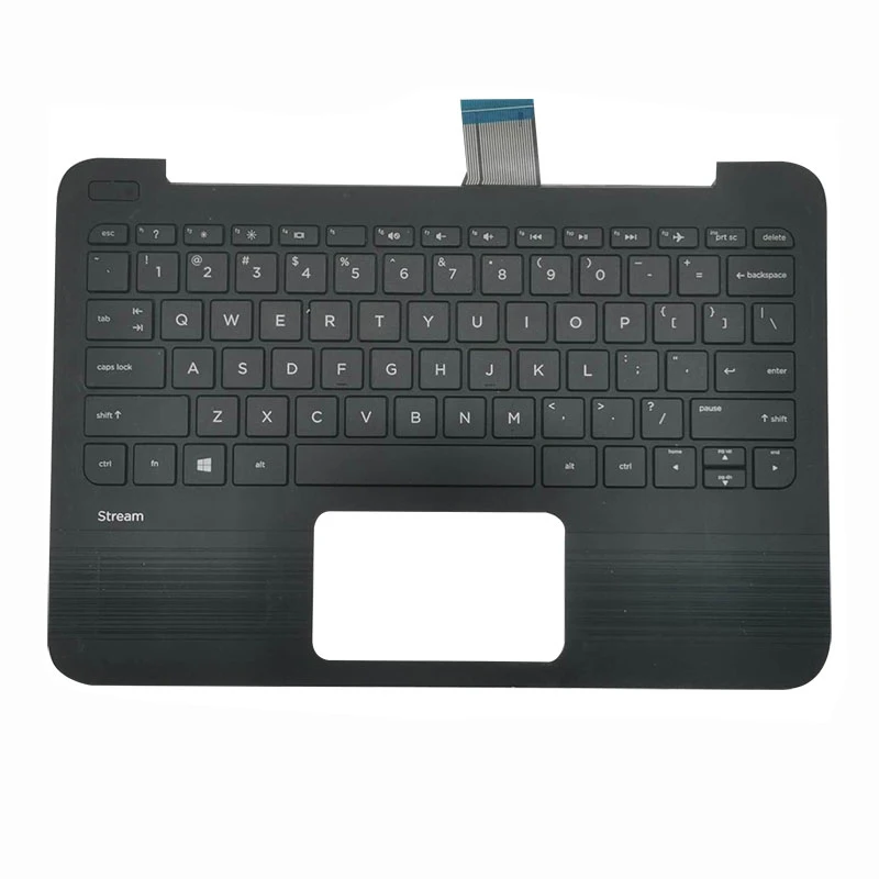 

Новинка 95%, клавиатура для ноутбука HP Stream 11 Pro G3, подставка для клавиатуры, 908301-001, США, Черная