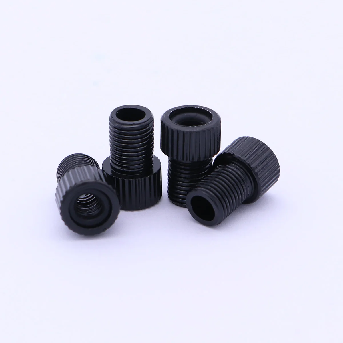 

4 PCS Aluminum Alloy French to Schrader Adapters Converters MTB Road Bike Mountain Bike Tube Pump Air Compressor Adapter