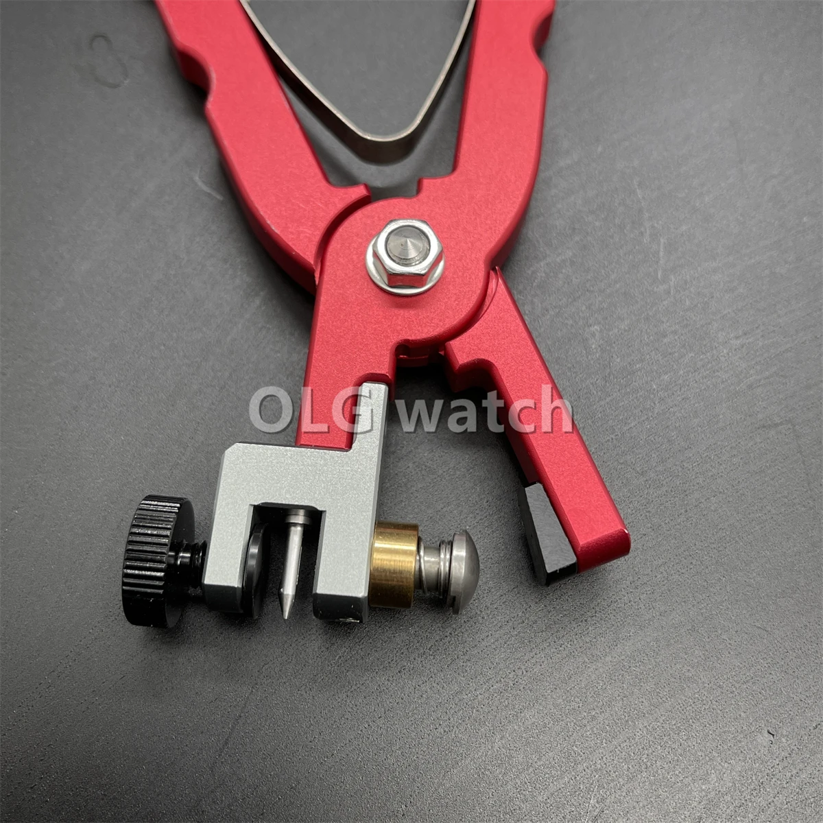 Leather Watch Bracelet Cutting Plier For Straps To Fix Catches Spring Bar Hand Tool Pliers Red Straight for watchmaker