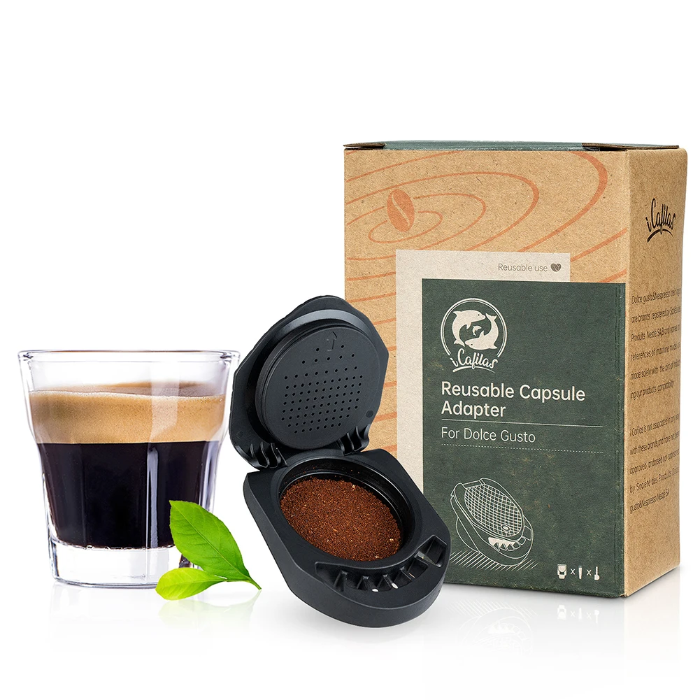 

Reusable Coffee Capsule Converter Adapter For Dolce Gusto Piccolo XS & Genis Machine Accessories Adapter Pod For Kitchen Cafe