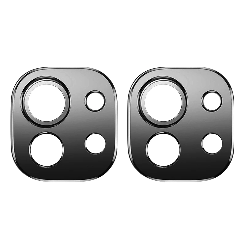 

2 шт., Черная защитная пленка для объектива камеры Xiaomi 11 из алюминиевого сплава