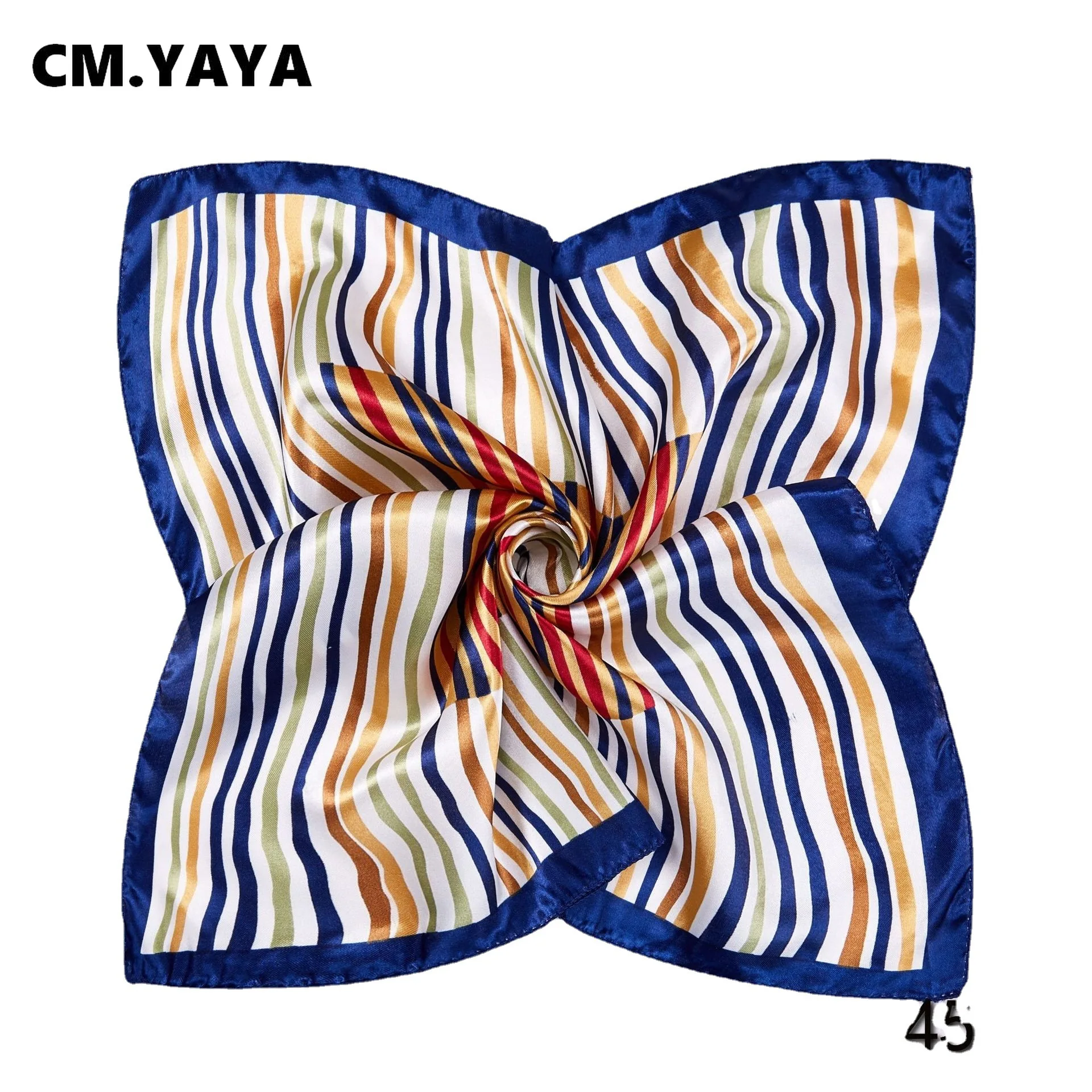 CM.YAYA Women Striped New Scarf &ampWrap |