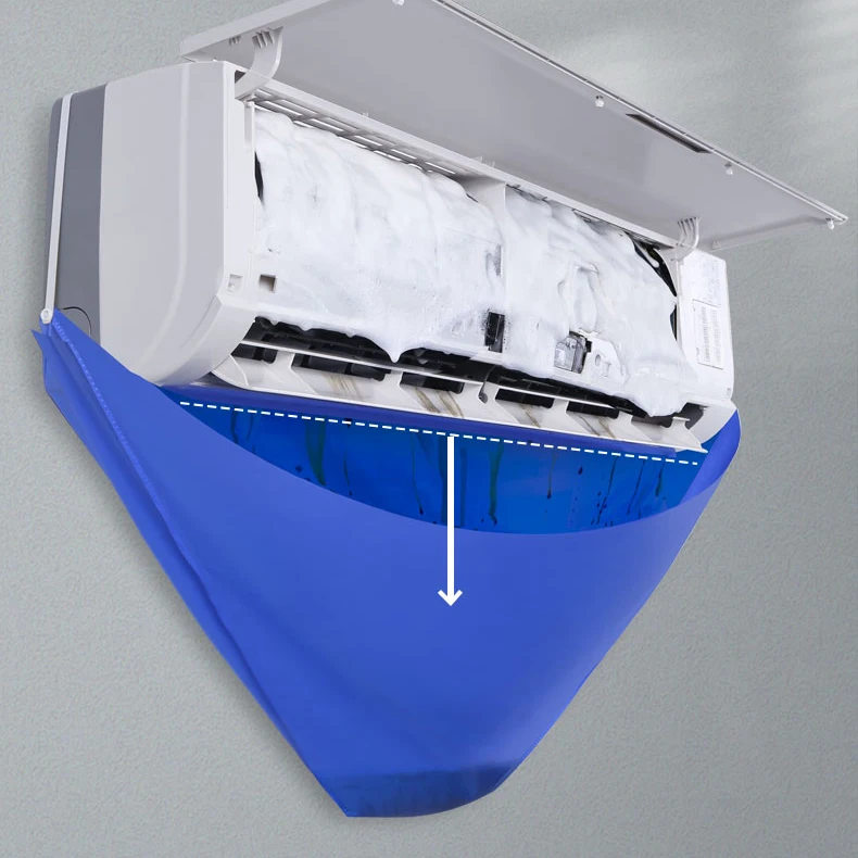 Air conditioner cleaning cover brush filter water bag air conditioner cleaning dustproof cleaning cover bag tool