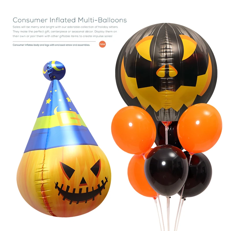 (1 шт.) Оформление оформления на Хэллоуин фотореквизит игрушечный шар 4D стерео