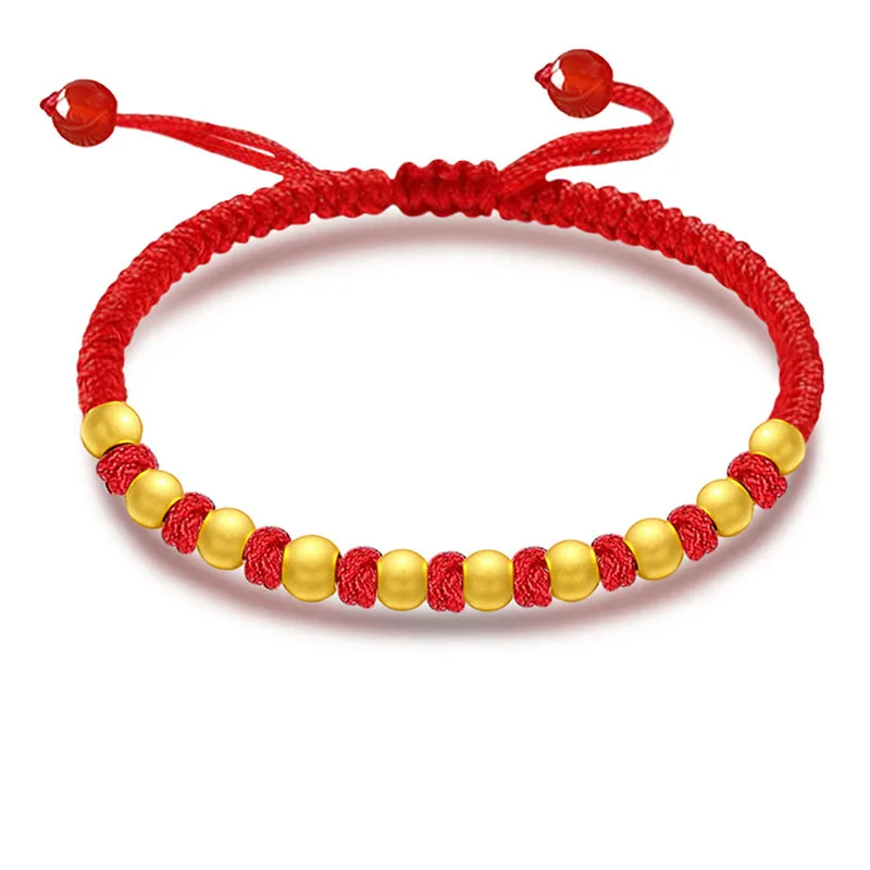 1 шт. браслет из чистого 999 пробы желтого золота 24 карата для женщин 4 мм матовый