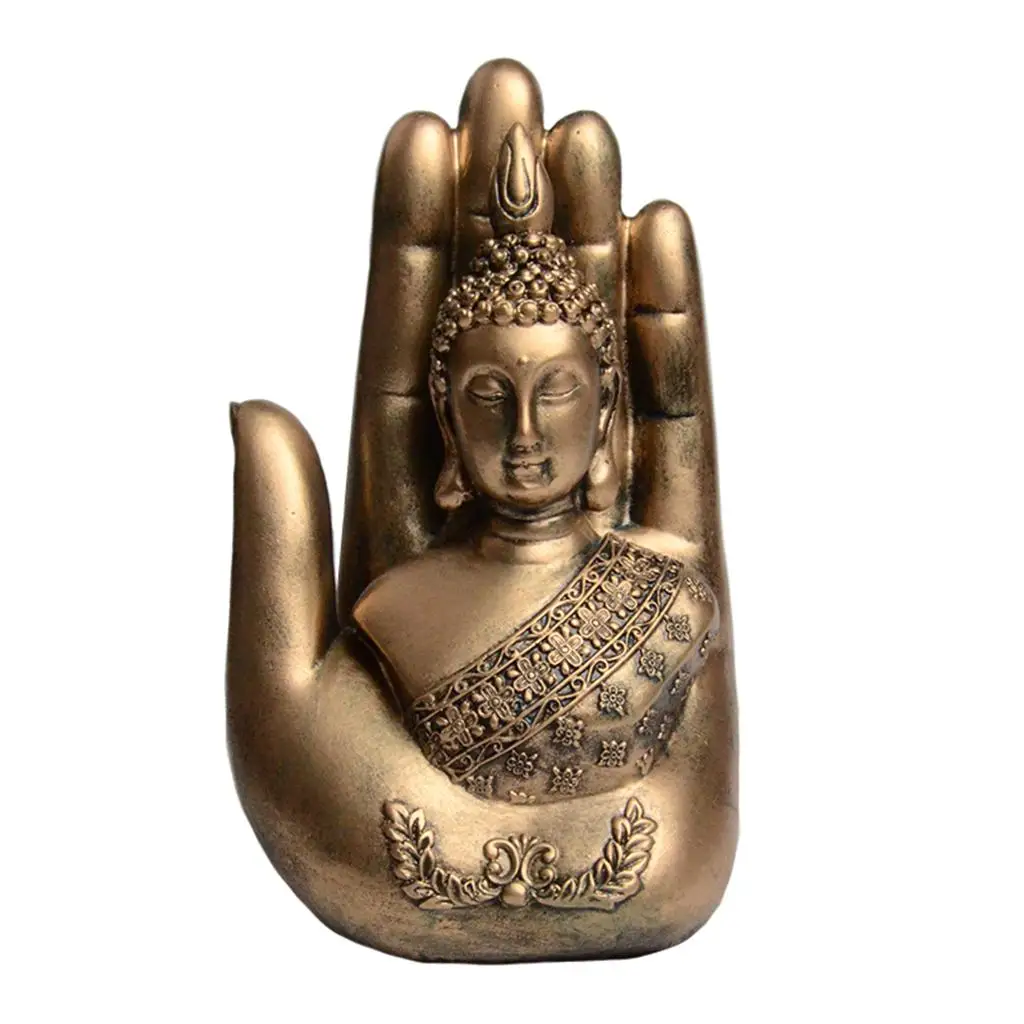 

Resin Buddha Statue in Palm F Ornament / Home Office Decoration