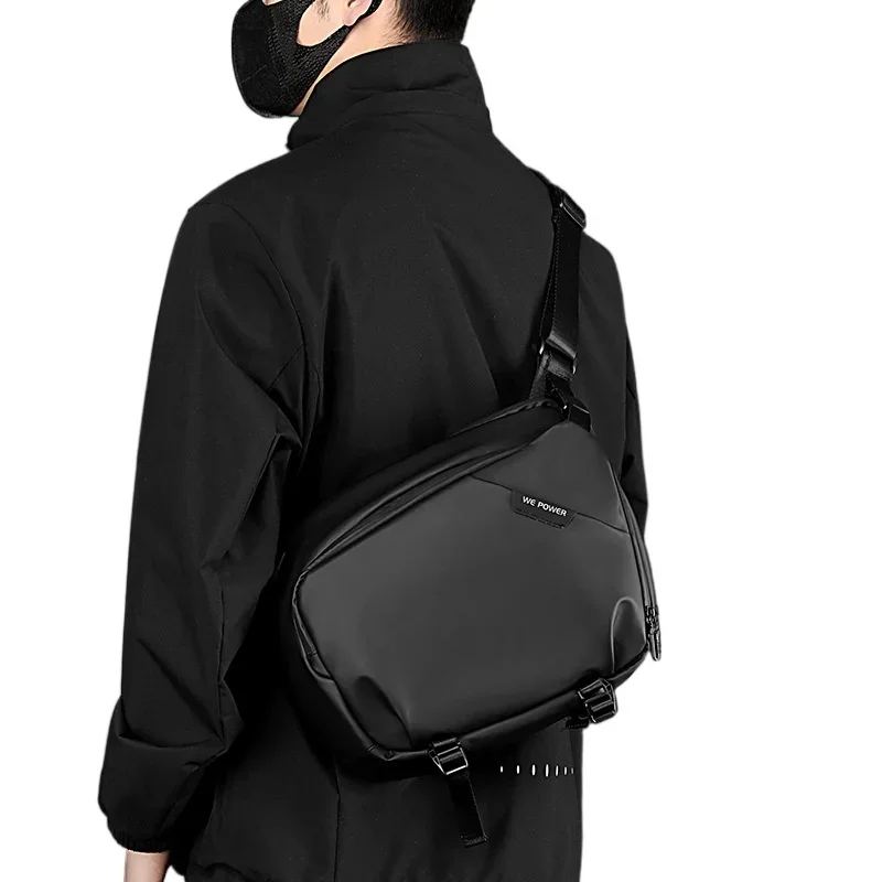 Новая мужская модная сумка на плечо из искусственной кожи водонепроницаемая