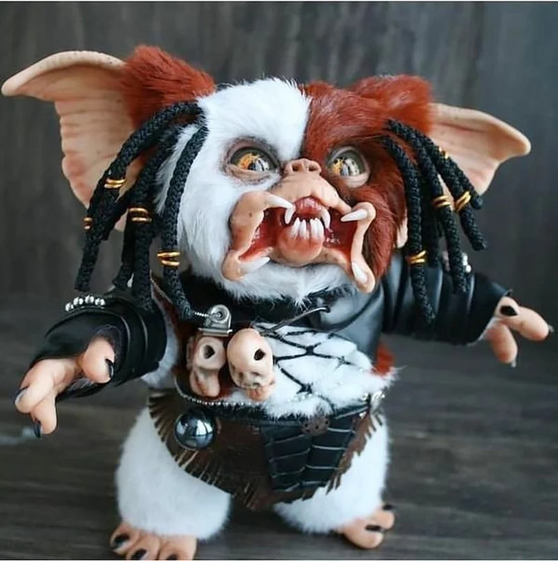 15см Рождественский смола Mogwai кукла Фигурки Игрушки Милые Гремлины Модель Ужас Куклы для Домашнего Настольного Окна Магазин Орнамент.