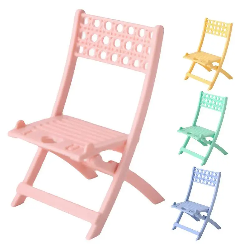Shape Phone Rack Fun 1/6 Scale Dollhouse Folding Chair Mobil