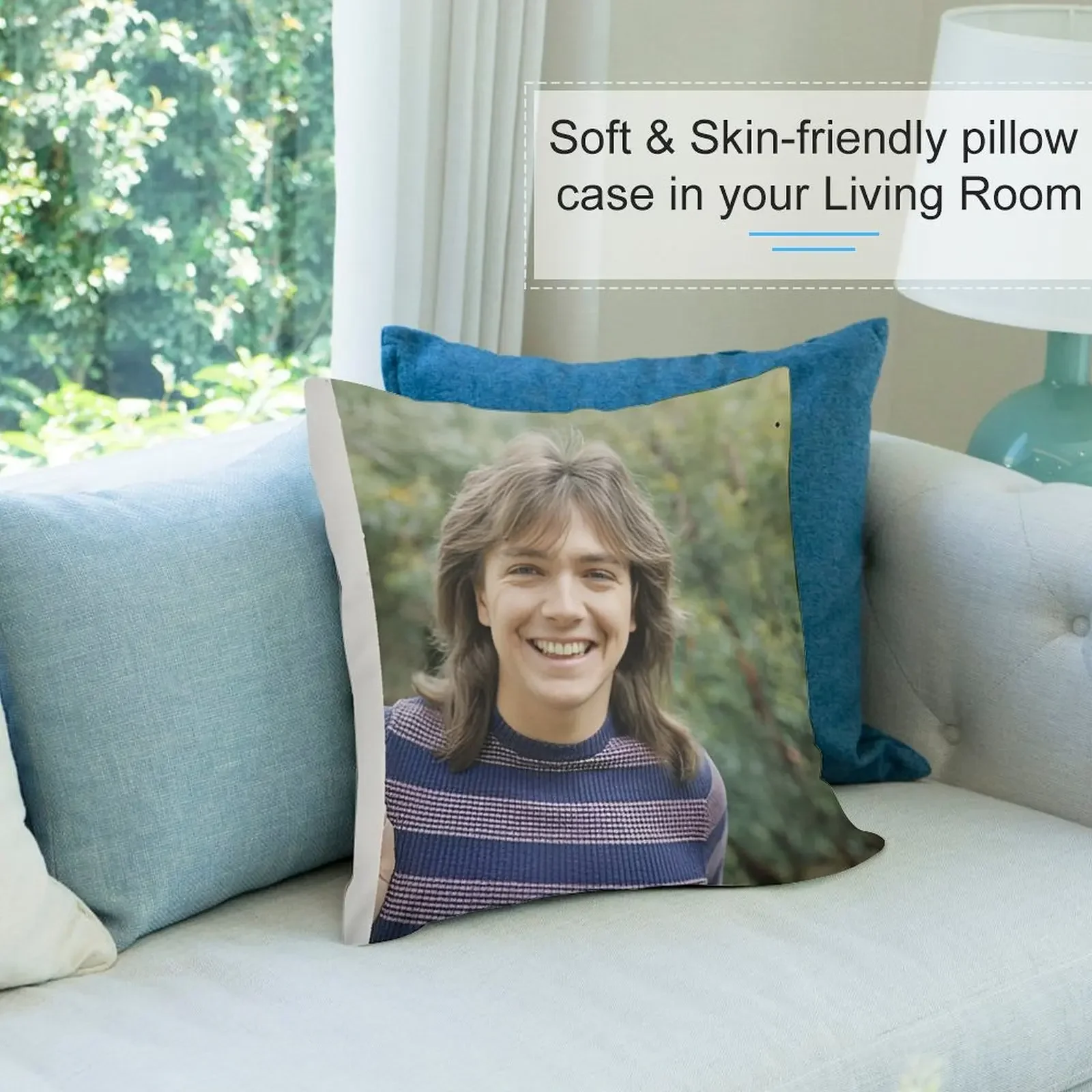 Дэвид Кассиди милая улыбка декоративная подушка чехол для дивана роскошные