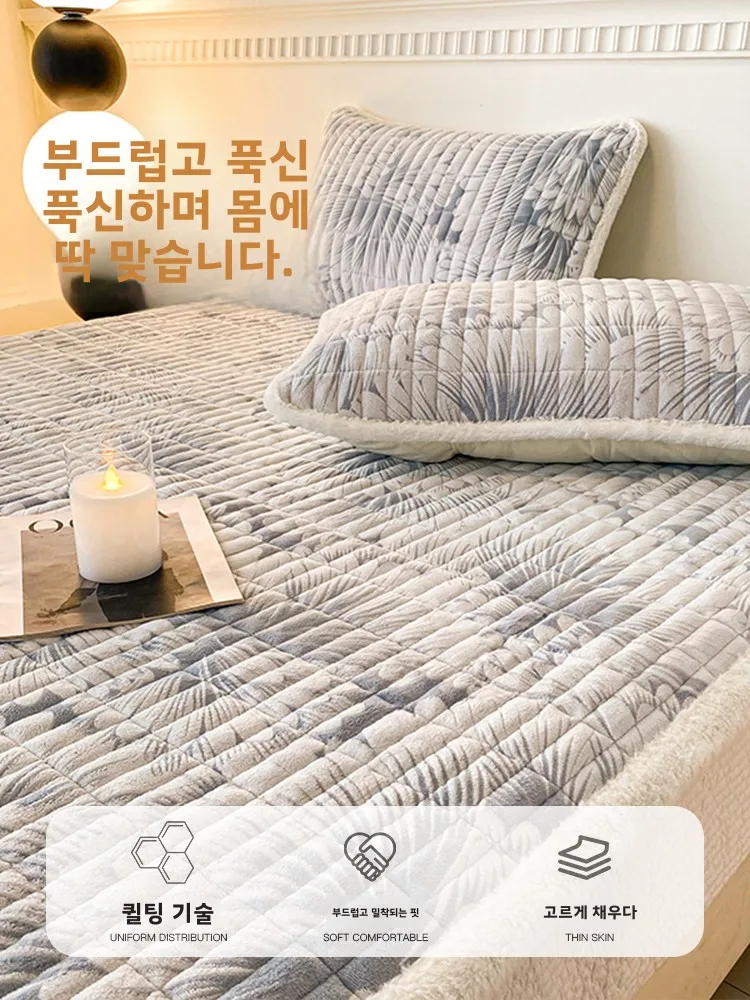 Yalu Mattress Cover Household Bedroom Cushion Autumn and Winter Thickened Mat Rental Special Quilt