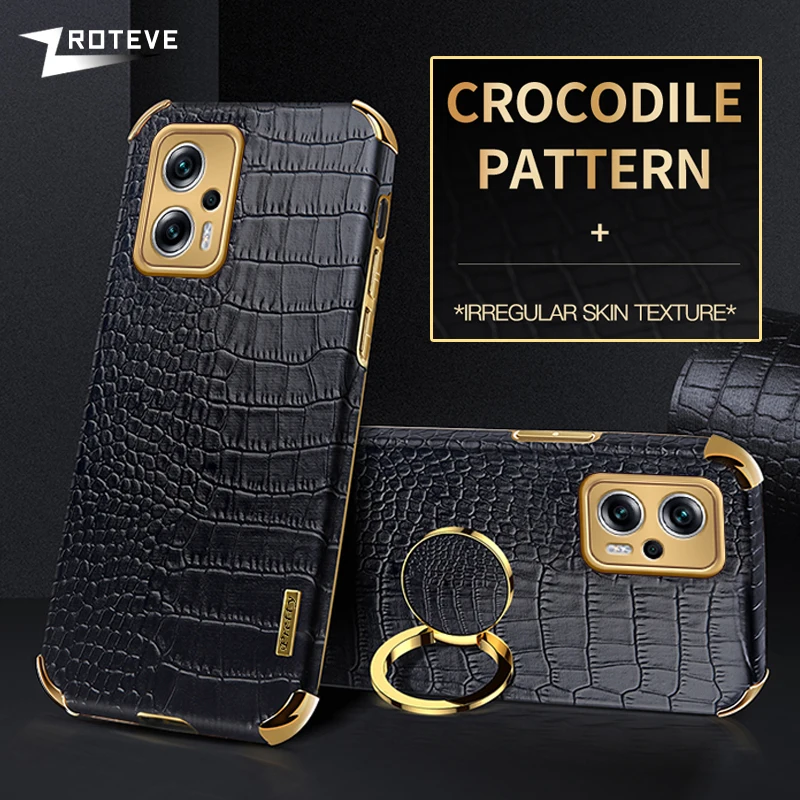 

Чехол POCO X4 GT, чехол с крокодиловым узором для Xiaomi Poco F4 GT F3 X3 NFC Xiomi Pocophone X4 Pro, игровые чехлы