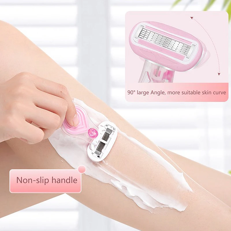 Дамский ручной нож для удаления волос бритья в подмышках частный на ногах