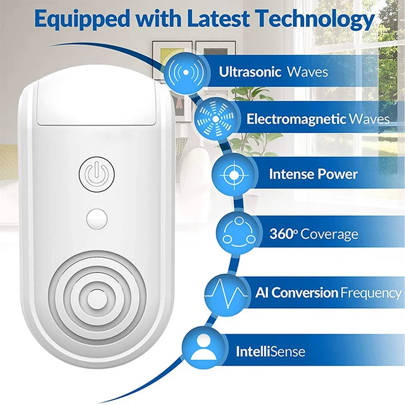 Ультразвуковой отпугиватель вредителей средство от комаров убийца насекомых в