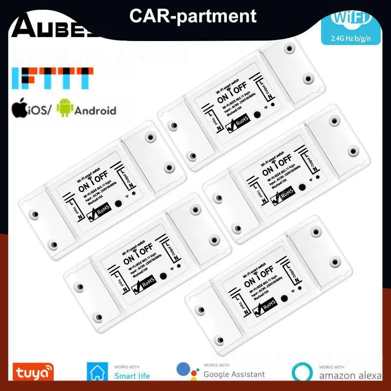 

Wireless Switch App Remote Control Wifi Smart Light Switch 10a Mini Breaker Module Tuya Diy Smart Home