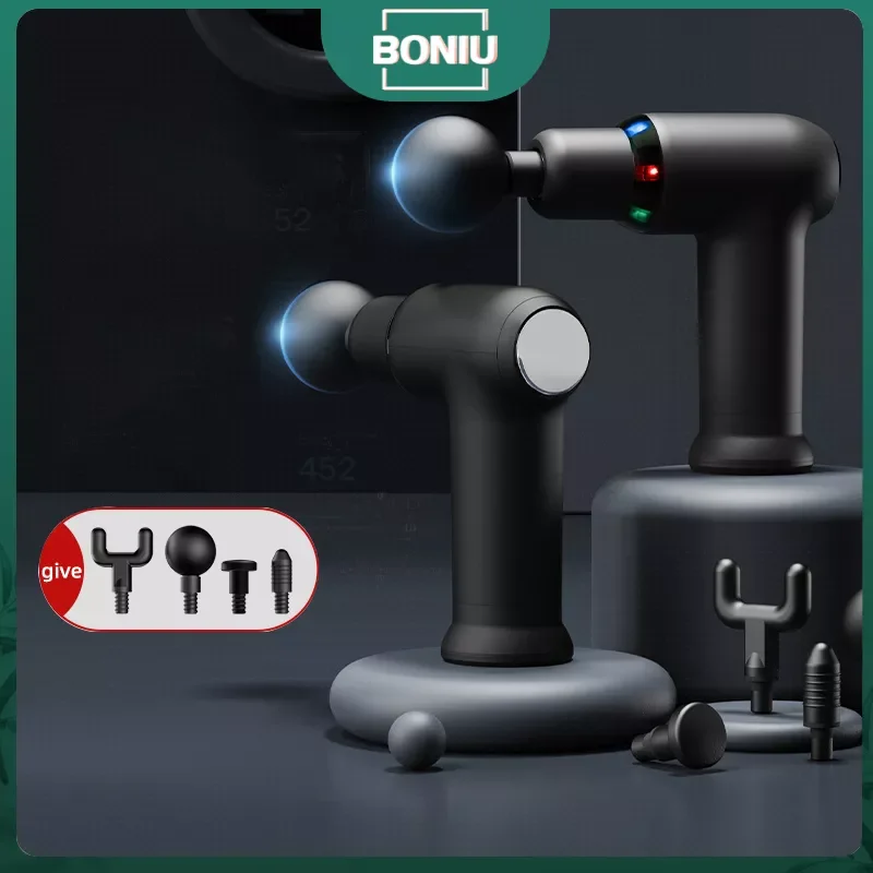 

Массажный пистолет NEW2023 для расслабления мышц, расслабляющий массажер с портативной сумкой для глубоких тканей, перкуссионная терапия мышц...