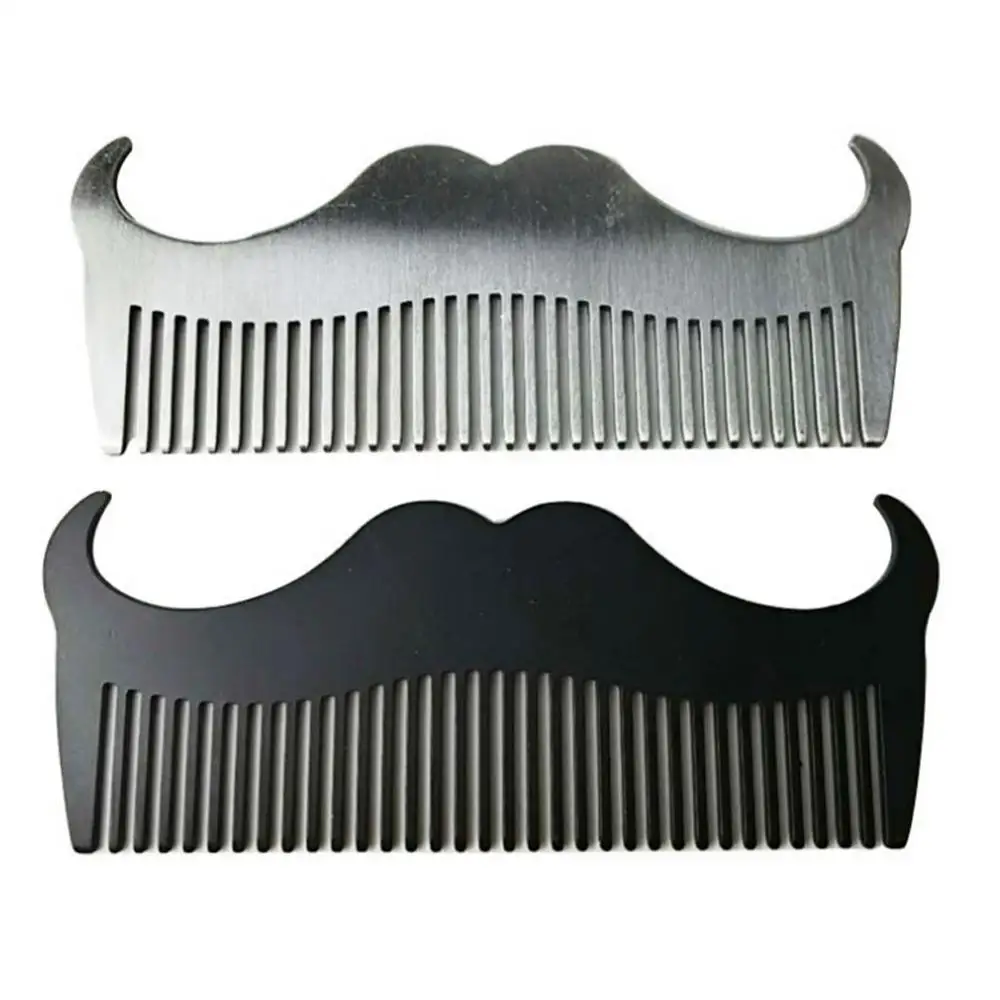 

Comb Goat Mustache Shape Stainless Steel Beard Grooming Shaping Men Styling Tool