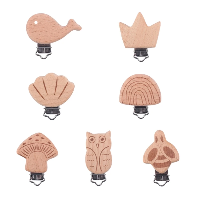 

Деревянные зажимы для соски, игрушечные зажимы для подтяжек, очаровательные зажимы для держателя соски «сделай сам», для ребенка