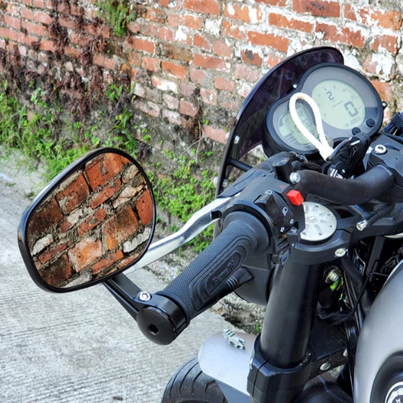 

Universal 7/8" Round Retro Bar End Rear Mirrors Moto Motorcycle Motorbike Scooters Rearview Mirror Side View Mirrors