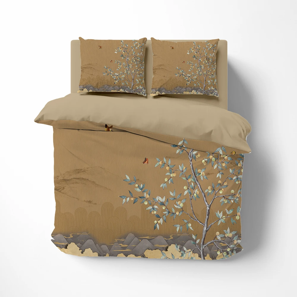 

Комплект постельного белья с пододеяльником и 2 спальнями