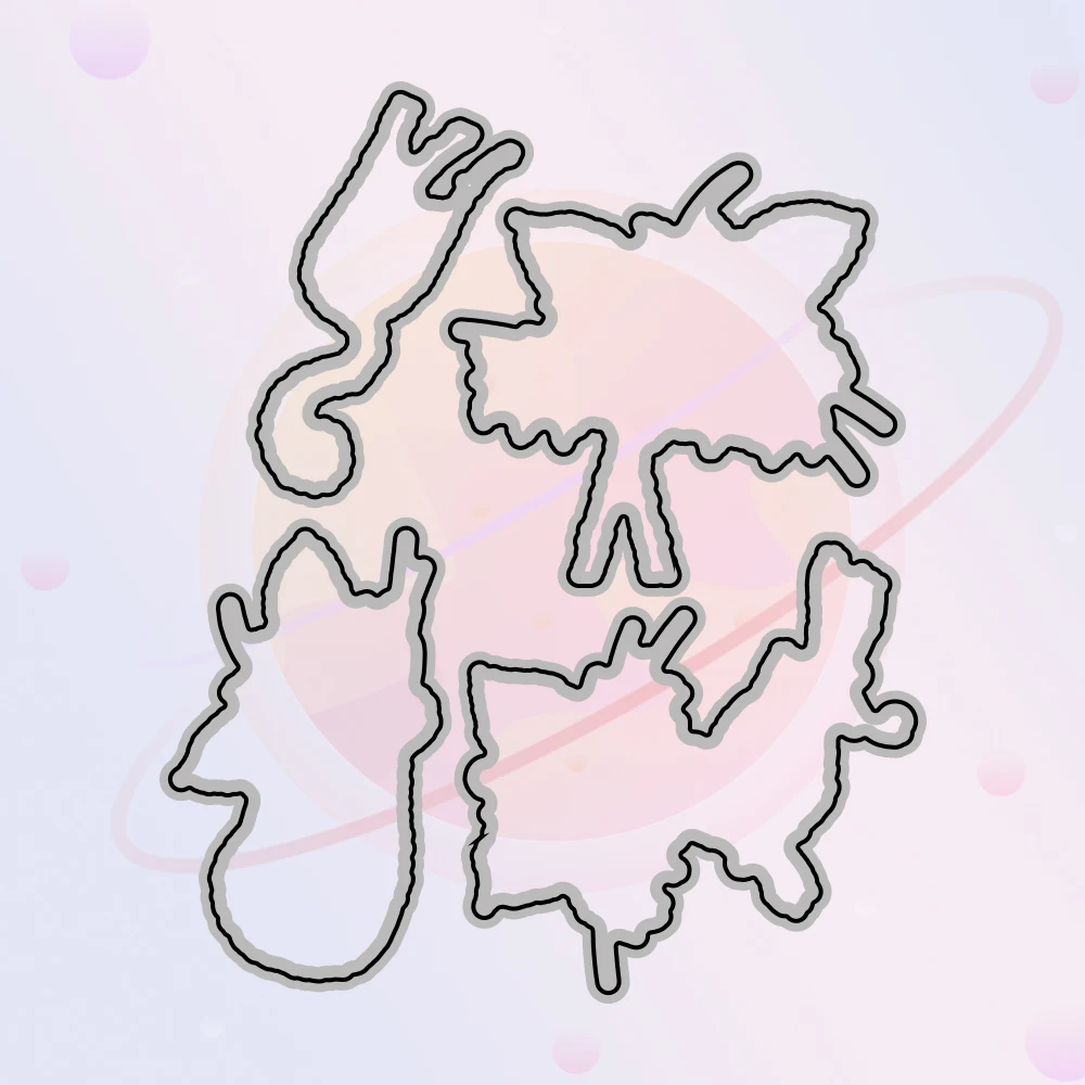 Симпатичные забавные штампы для вырезания кошек своими руками прозрачные